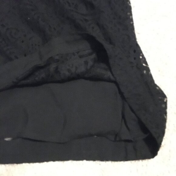 Hollister Abercrombie Gothic Black Lace Bilayer Punk Goth Dress - Picture 11 of 16